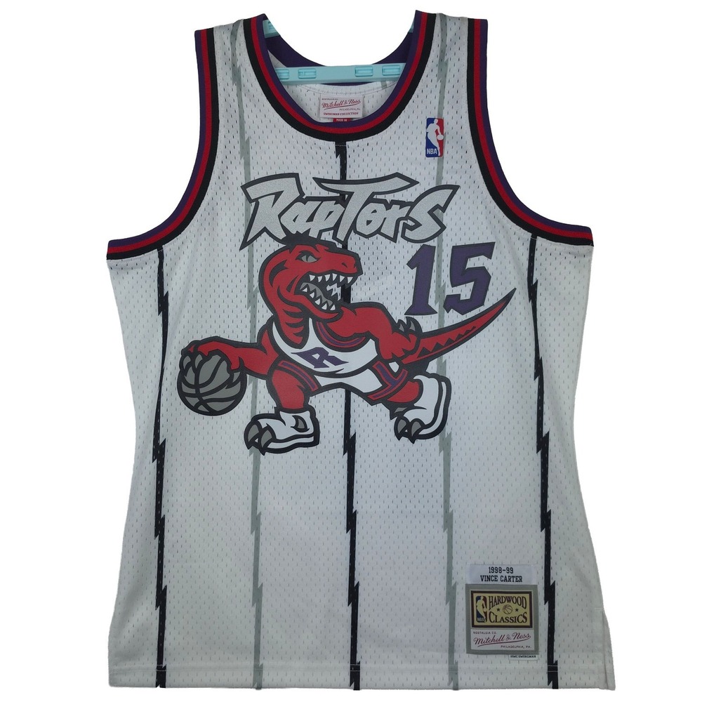 Vince Carter Toronto Raptors Mitchell & Ness NBA Medium Jersey 1998-99 White NWT